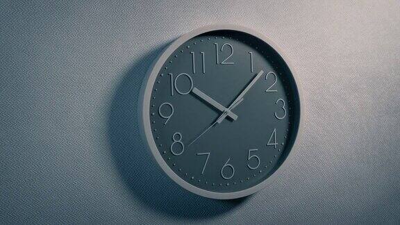早晨或晚上10点后的灰色挂钟