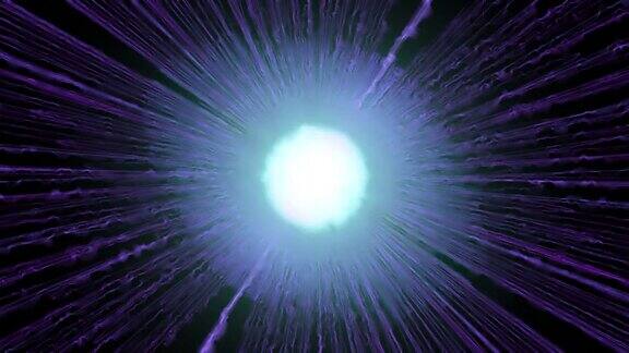 爆炸磁星或类星体释放出超强的宇宙射线波奇点引力波和时空概念