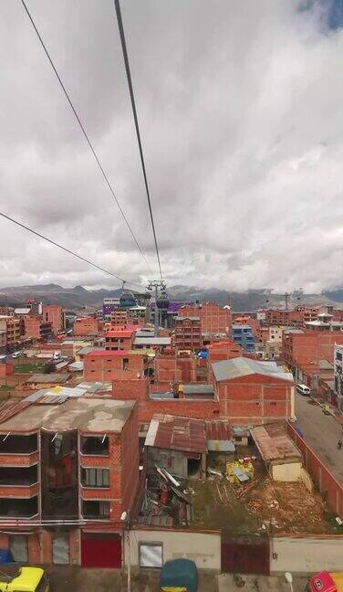 玻利维亚拉巴斯包括缆车在内的公共交通系统