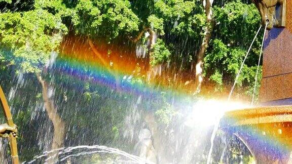 彩虹阿奇博尔德喷泉海德公园悉尼