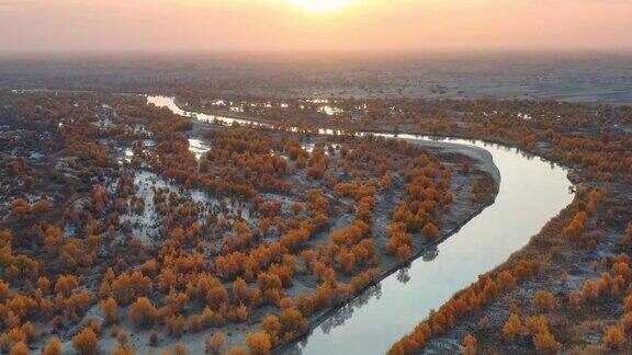 新疆美景鸟瞰图