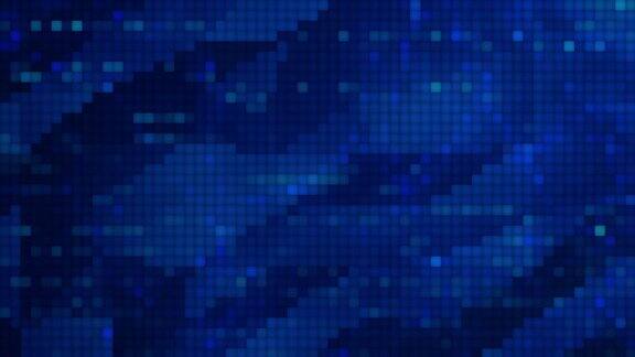 蓝色像素未来抽象分子点几何空间背景动画三角形形状的技术粒子分析主题插图壁纸动画