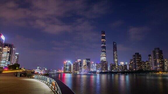中国上海外滩日夜延时拍摄4k画质延时拍摄