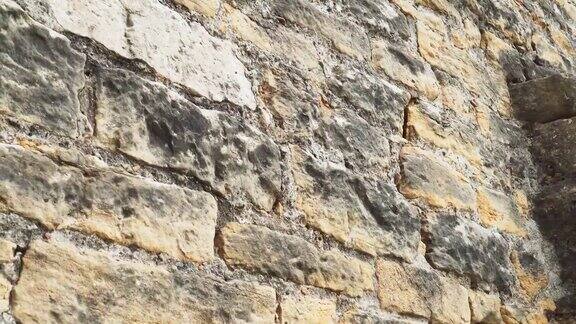 古老的发霉的纹理石墙