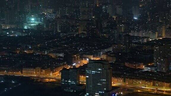 空中城市夜景