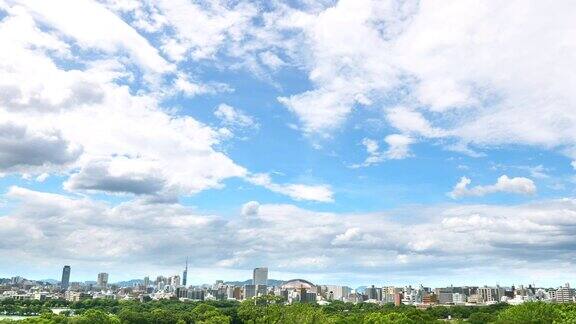 日本福冈市的风景