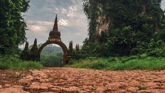 时间流逝:KhaoNaNaiLuang达摩公园是泰国南部著名的地标