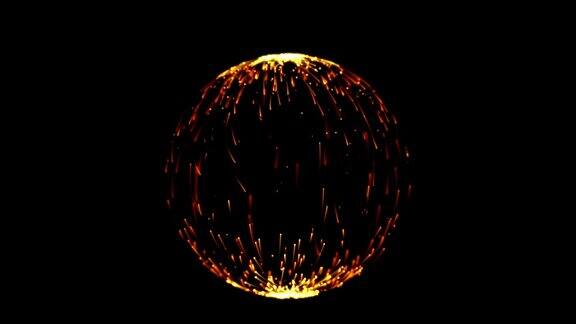 抽象的球形粒子