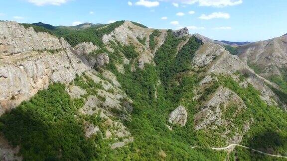 山路鸟瞰图