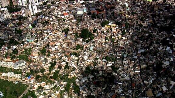 贫民区圣卢西亚-鸟瞰图-米纳斯吉拉斯州巴西