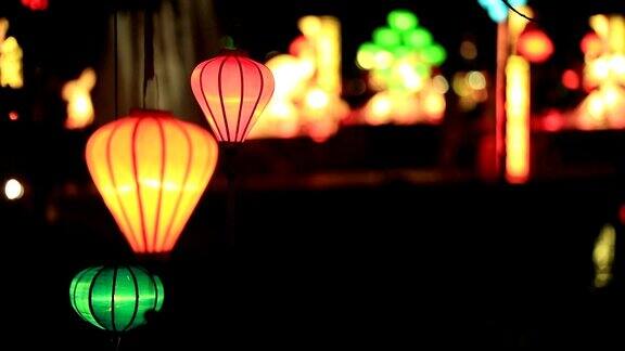 越南会安夜市上的越南灯