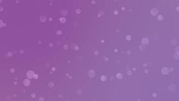 紫色和鲜艳的紫色散景渐变运动背景循环移动气泡彩色模糊动画浮动圆与柔和的颜色过渡唤起积极的沉思冥想精神灵魂探索直觉的情感和森