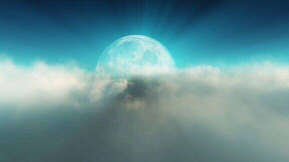 飞在云上月亮