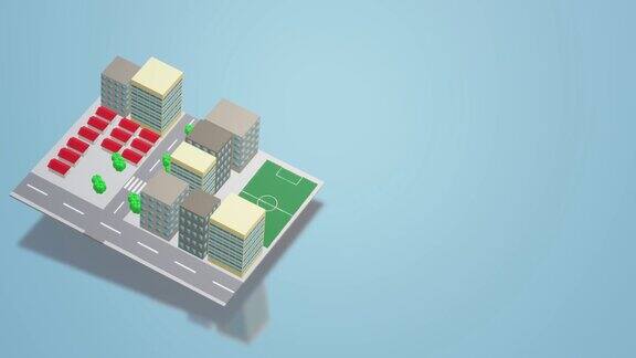 3D建筑城市的背景内容