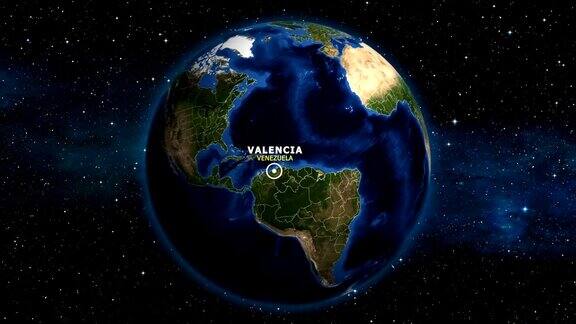 地球放大地图-委内瑞拉巴伦西亚