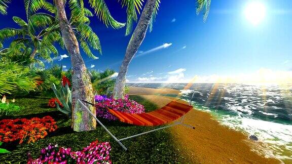热带天堂海滩