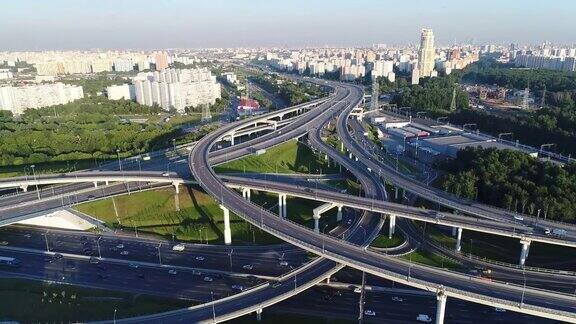 大城市中现代化的立交桥