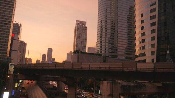 4K:延时拍摄曼谷大城市