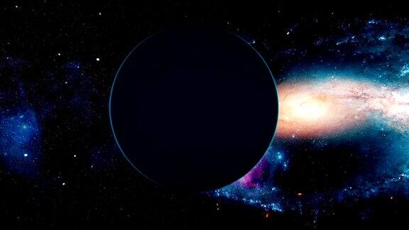 现实美丽的行星天王星从深空