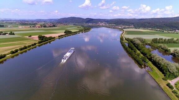 春天的巴伐利亚多瑙河流域