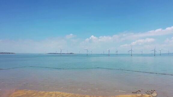 海上风力发电站连成一片
