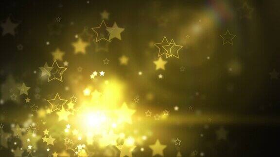 发光的星星背景环-GoldenShine(全高清)