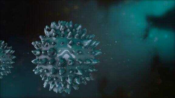 免疫系统的工作3D动画的抗体系统呼叫对抗病毒
