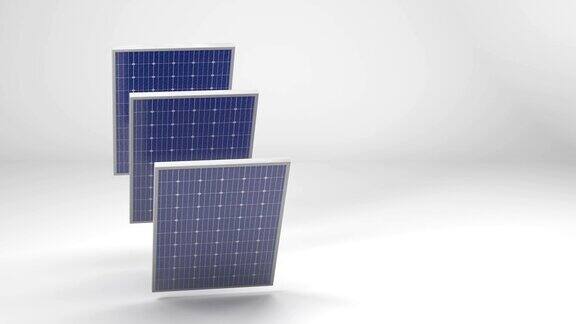 旋转太阳能电池板光伏能源