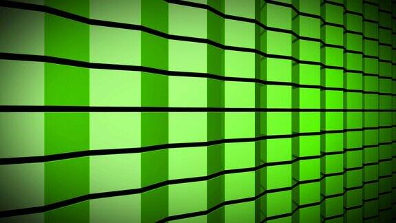 绿色抽象立方墙