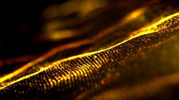 未来数字黄金抽象粒子