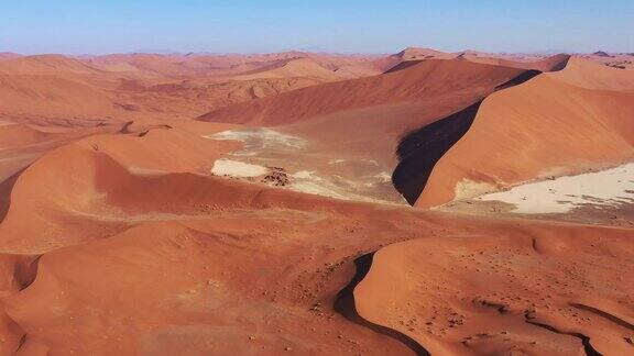 纳米比亚SossusvleiNamb沙漠沙丘无人机4K飞行视频