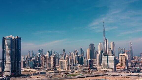 迪拜的城市风光