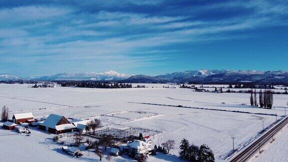 大雪过后的西雅图郊区