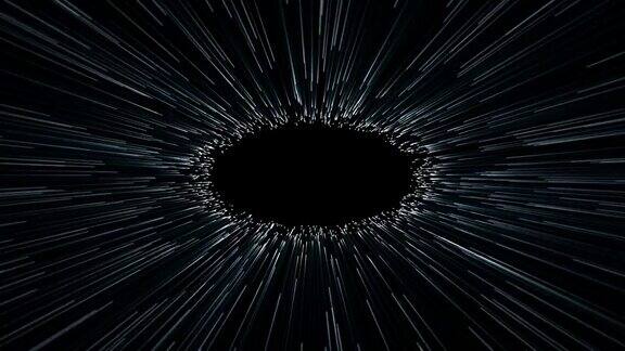 虫洞或黑洞克服宇宙暂时空间4K抽象场景
