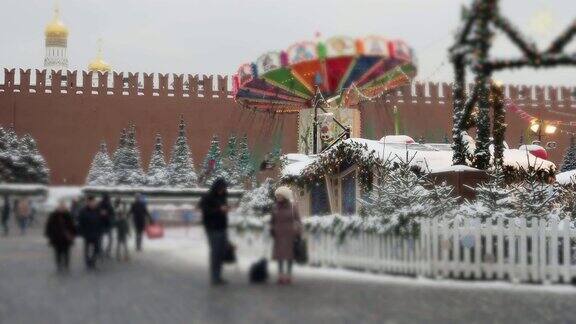 圣诞节和新年前的莫斯科