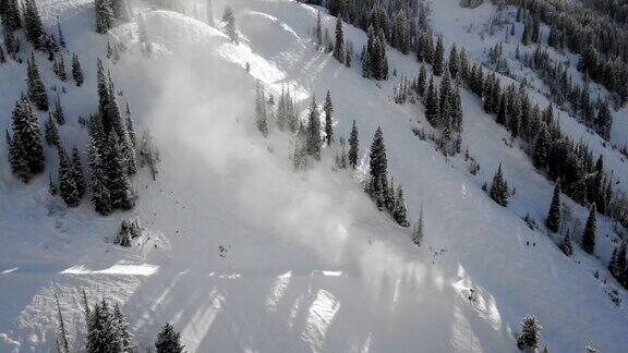 高山滑雪的天线