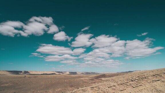 沙漠云景阳光时间流逝