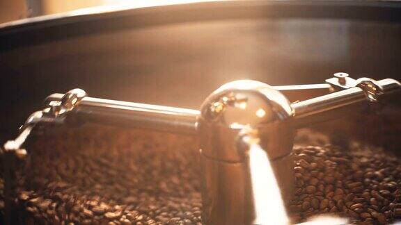 生咖啡豆搅拌