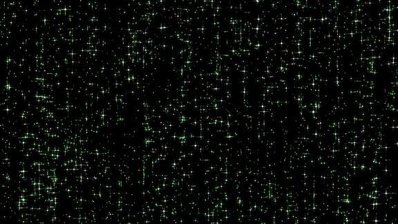 绿色装饰星星流星的背景