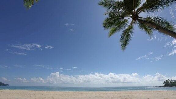 热带安达曼海景夏日海滩泰国普吉岛时间流逝