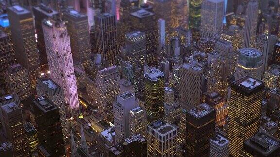 高楼林立的纽约城美国最大的城市