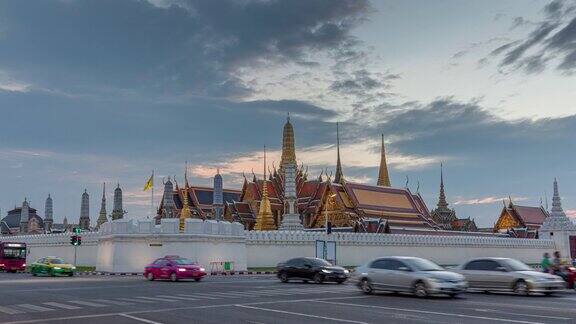 4K时光流逝:泰国曼谷大皇宫或玉佛寺