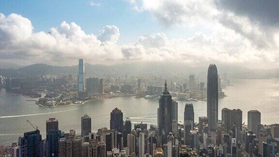 香港城市的时间变化图