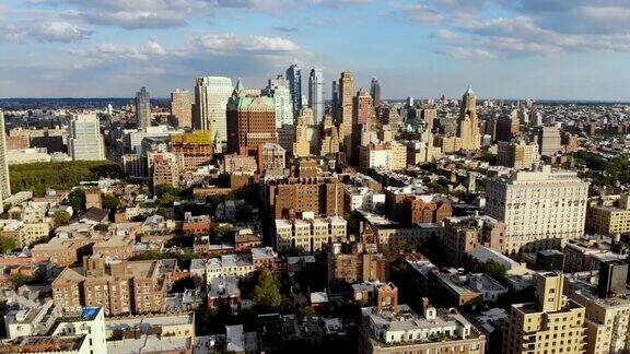 布鲁克林市中心鸟瞰图纽约