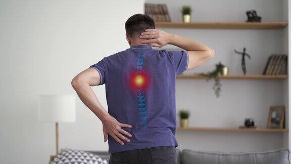 腰椎间盘突出颈腰疼痛男性居家背痛腰椎间盘疾病