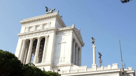 意大利罗马的伊曼纽尔二世纪念碑和圣坛