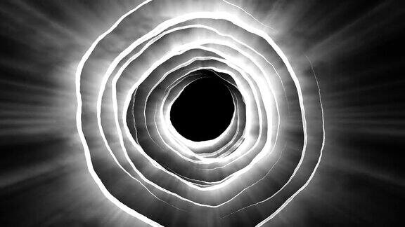 抽象的黑白圆形图案