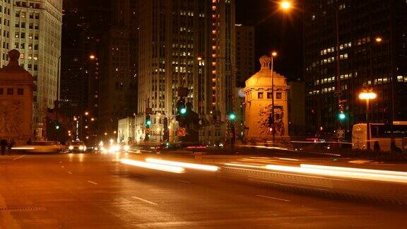 芝加哥夜间交通-延时