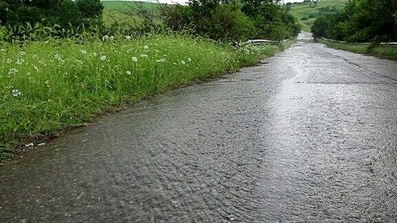 路上有暴雨路上有流水