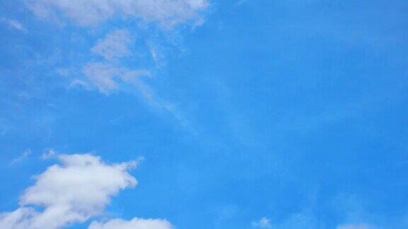 蓝天白云的云景